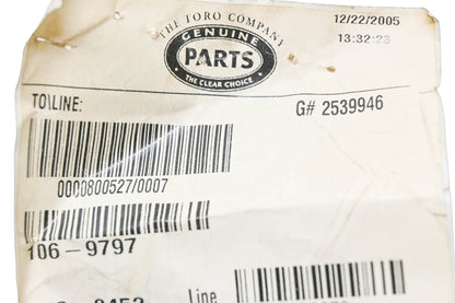 Toro 106-9797 Pulley Retainer NOS