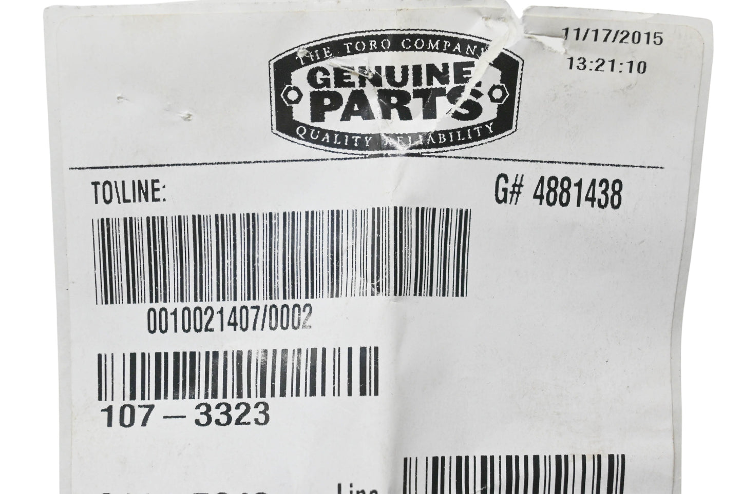 Toro 107-3323 Defond Switch NOS