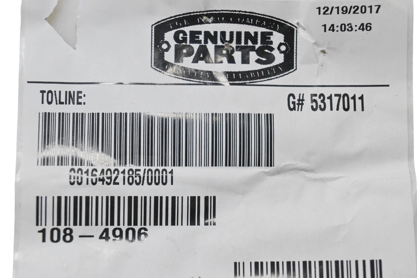 Toro 108-4906 Extension Spring NOS