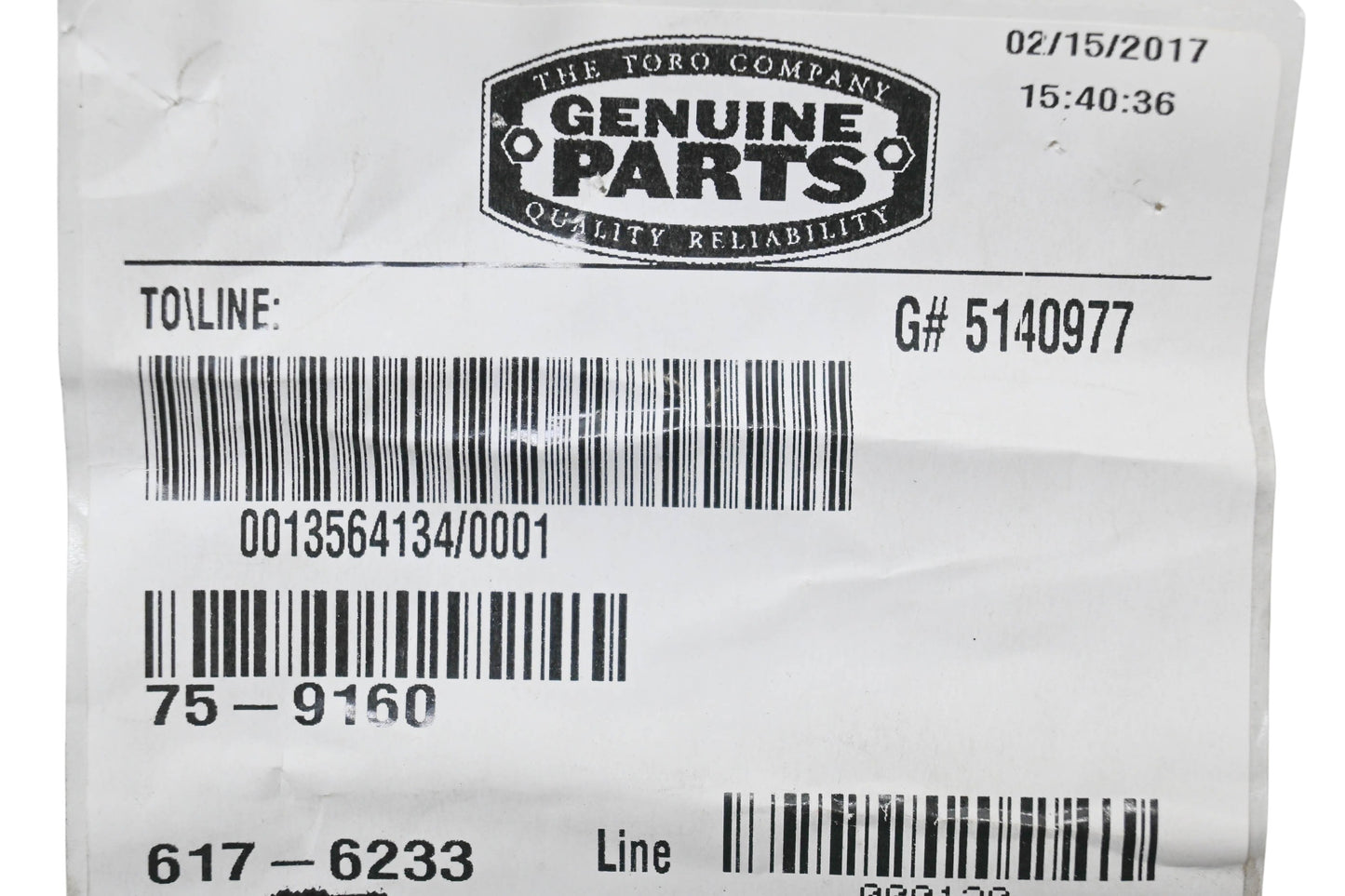 Toro 75-9160 Chute Detent NOS