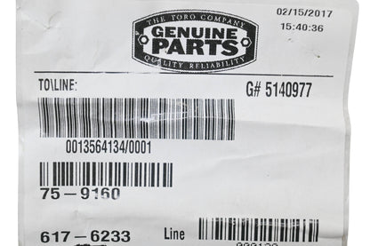 Toro 75-9160 Chute Detent NOS