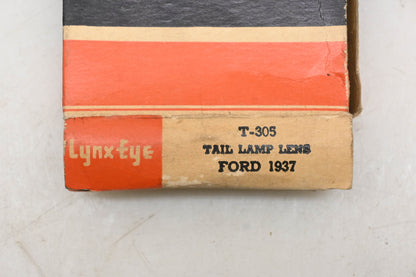 Lynx Eye T-305 Red Ruby Glass Tail Lamp Lens NOS