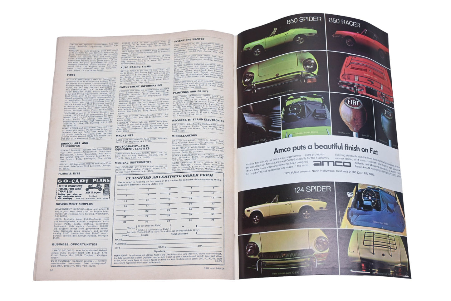 Car And Driver MD038-34 August 1970 Magazine