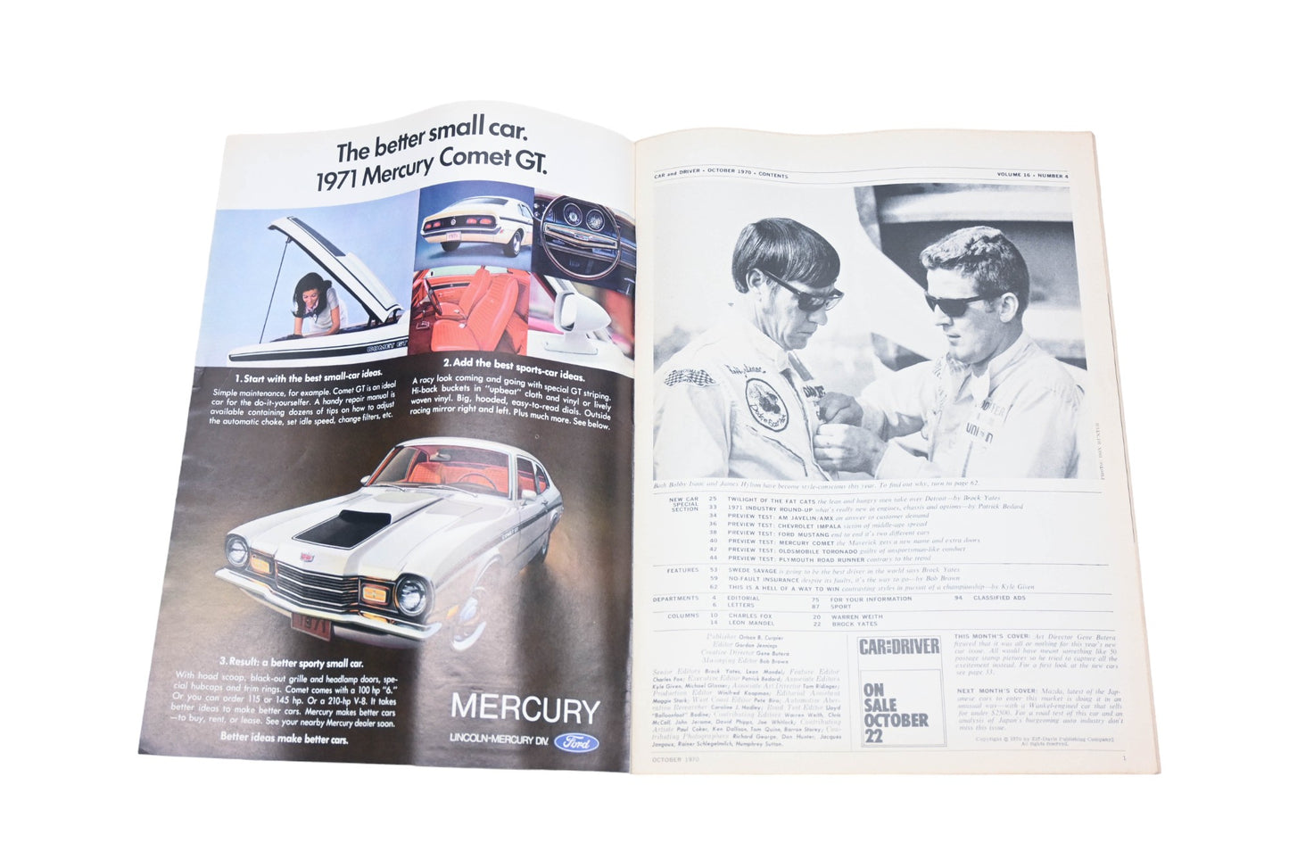 Car And Driver MD038-35 October 1970 Magazine