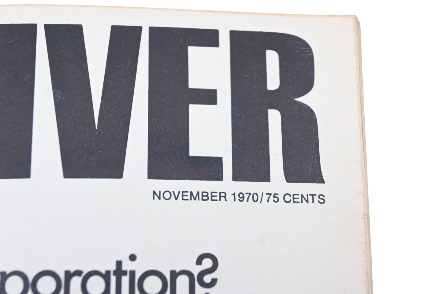 Car And Driver MD038-36 November 1970 Magazine