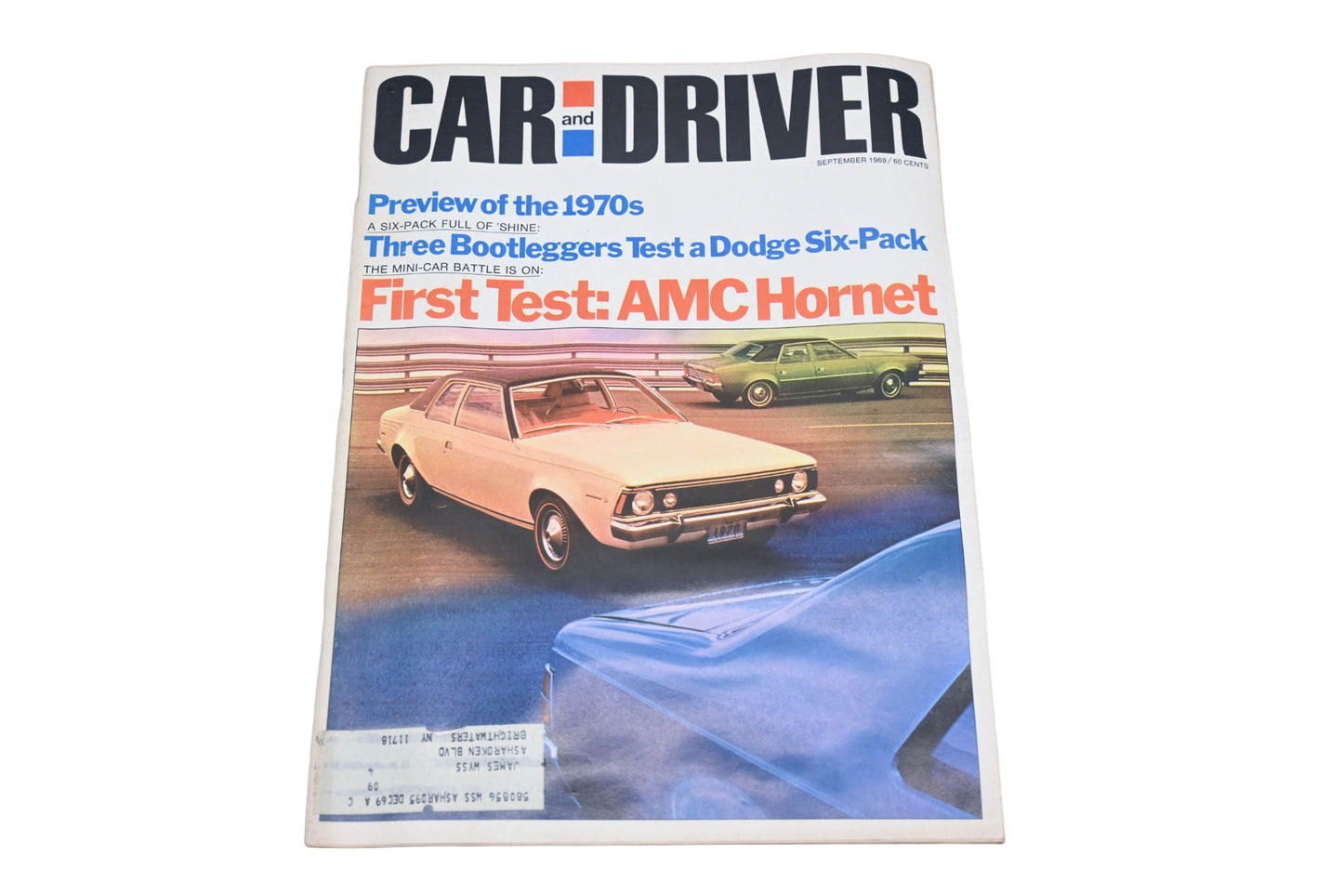 Car And Driver MD038-38 September 1969 Magazine