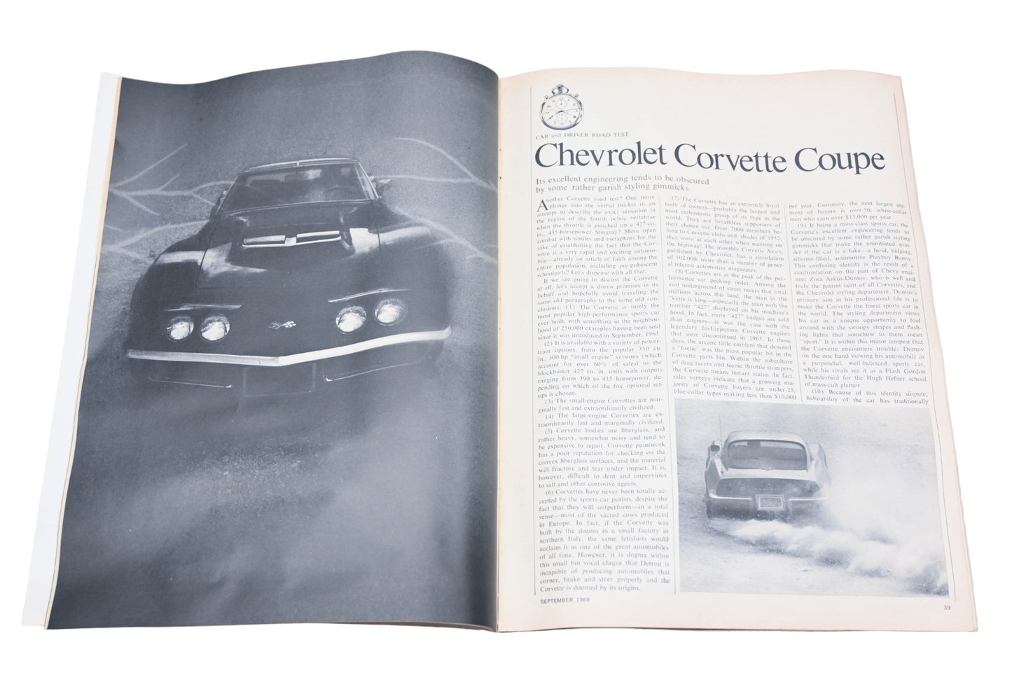 Car And Driver MD038-38 September 1969 Magazine