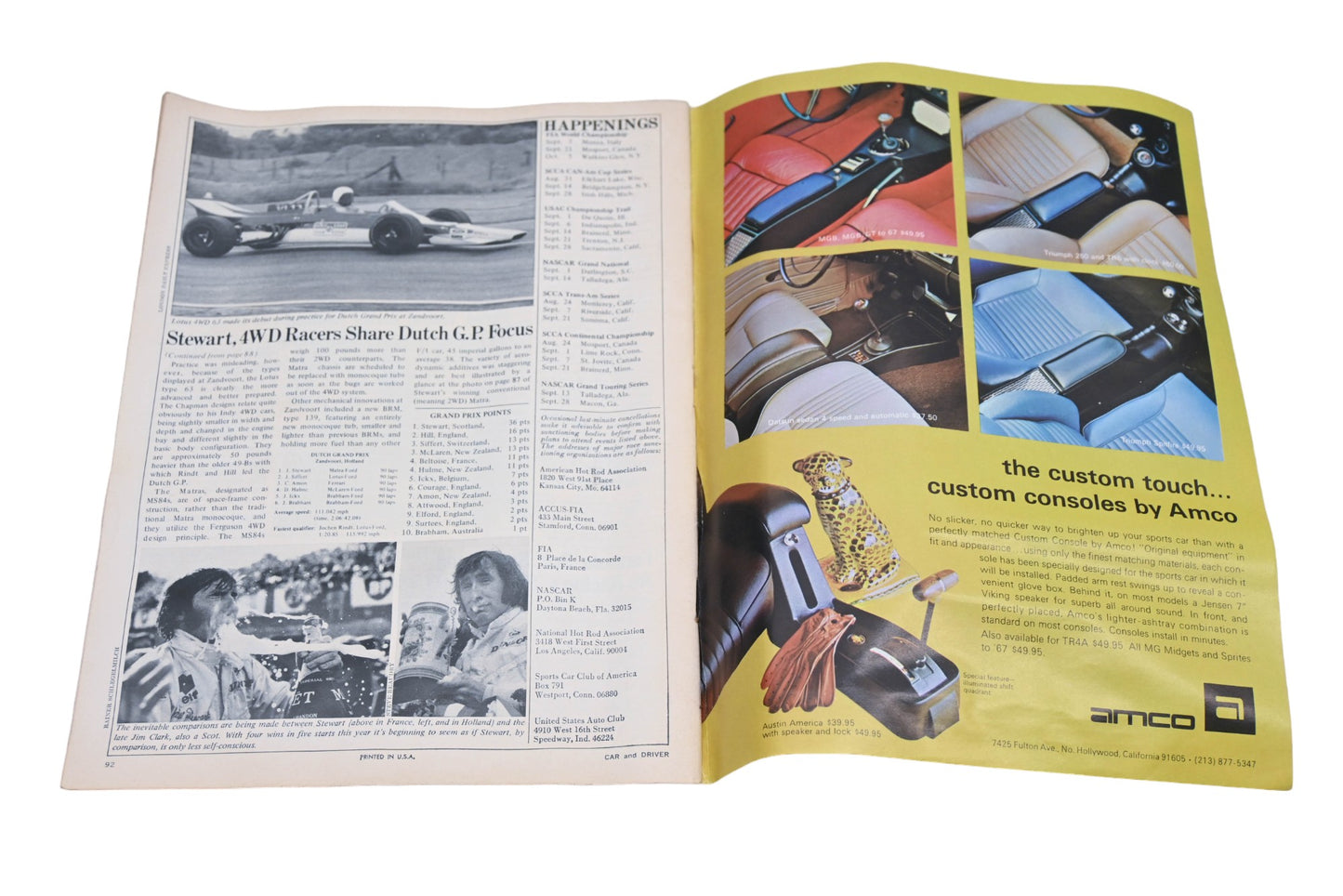 Car And Driver MD038-38 September 1969 Magazine