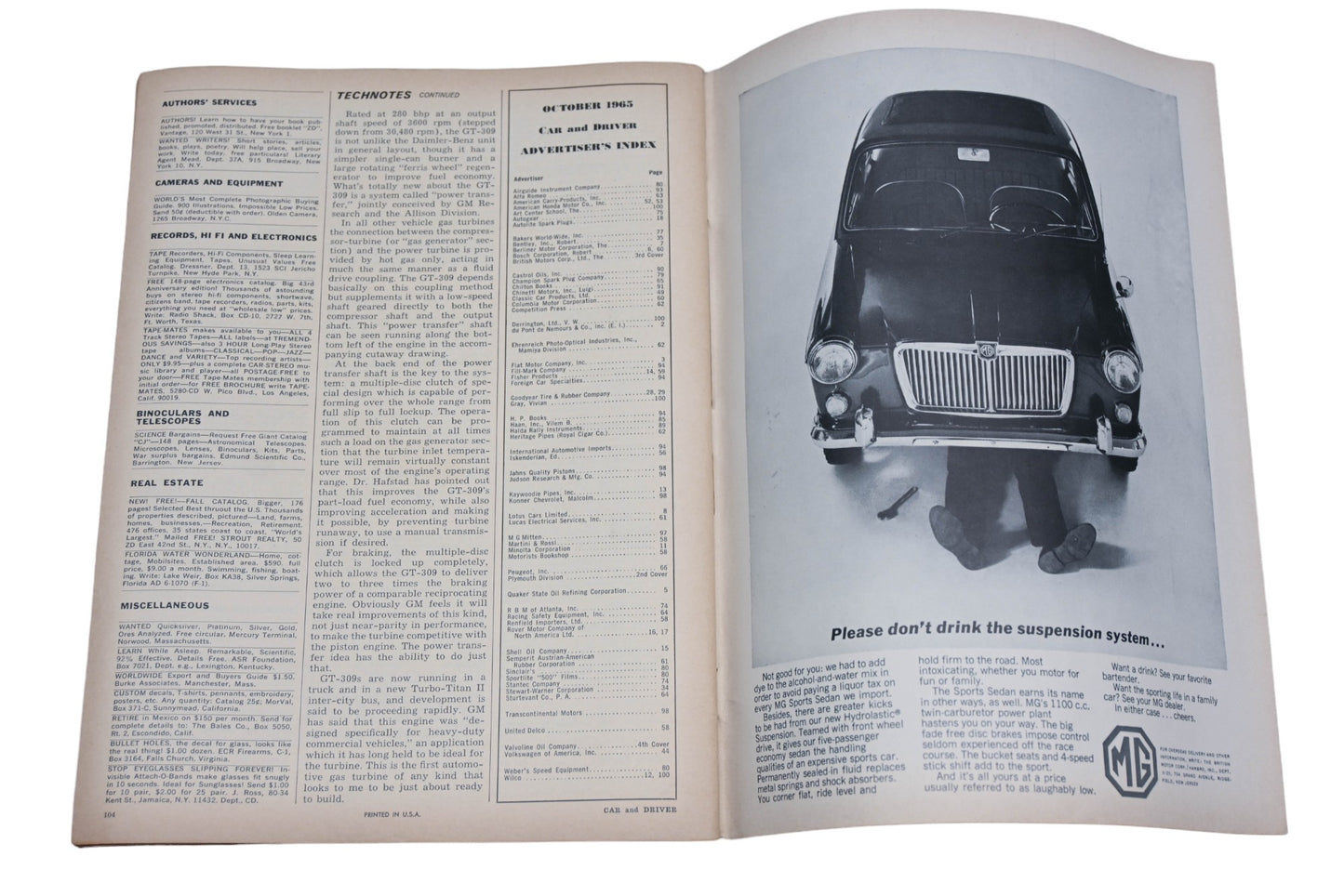 Car And Driver MD038-43 October 1965 Magazine