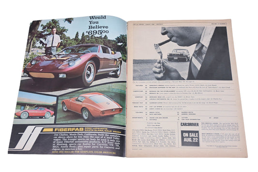 Car And Driver MD038-46 August 1968 Magazine