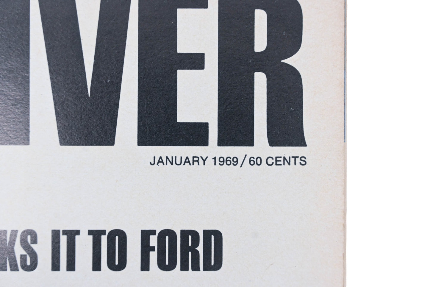 Car And Driver MD038-49 January 1969 Magazine