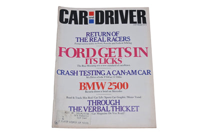 Car And Driver MD038-54 June 1969 Magazine