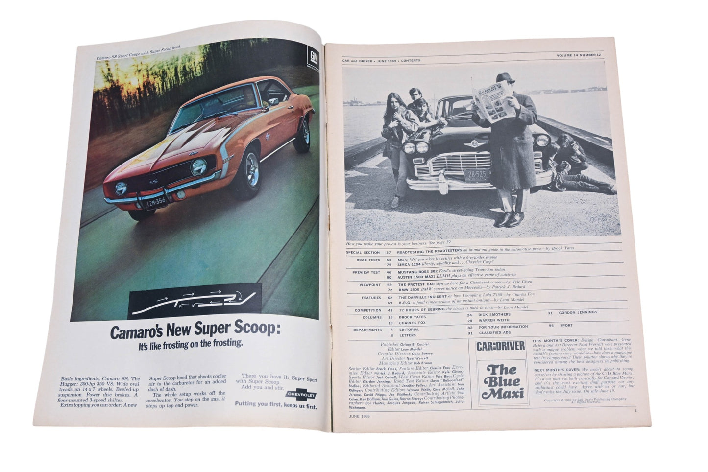 Car And Driver MD038-54 June 1969 Magazine