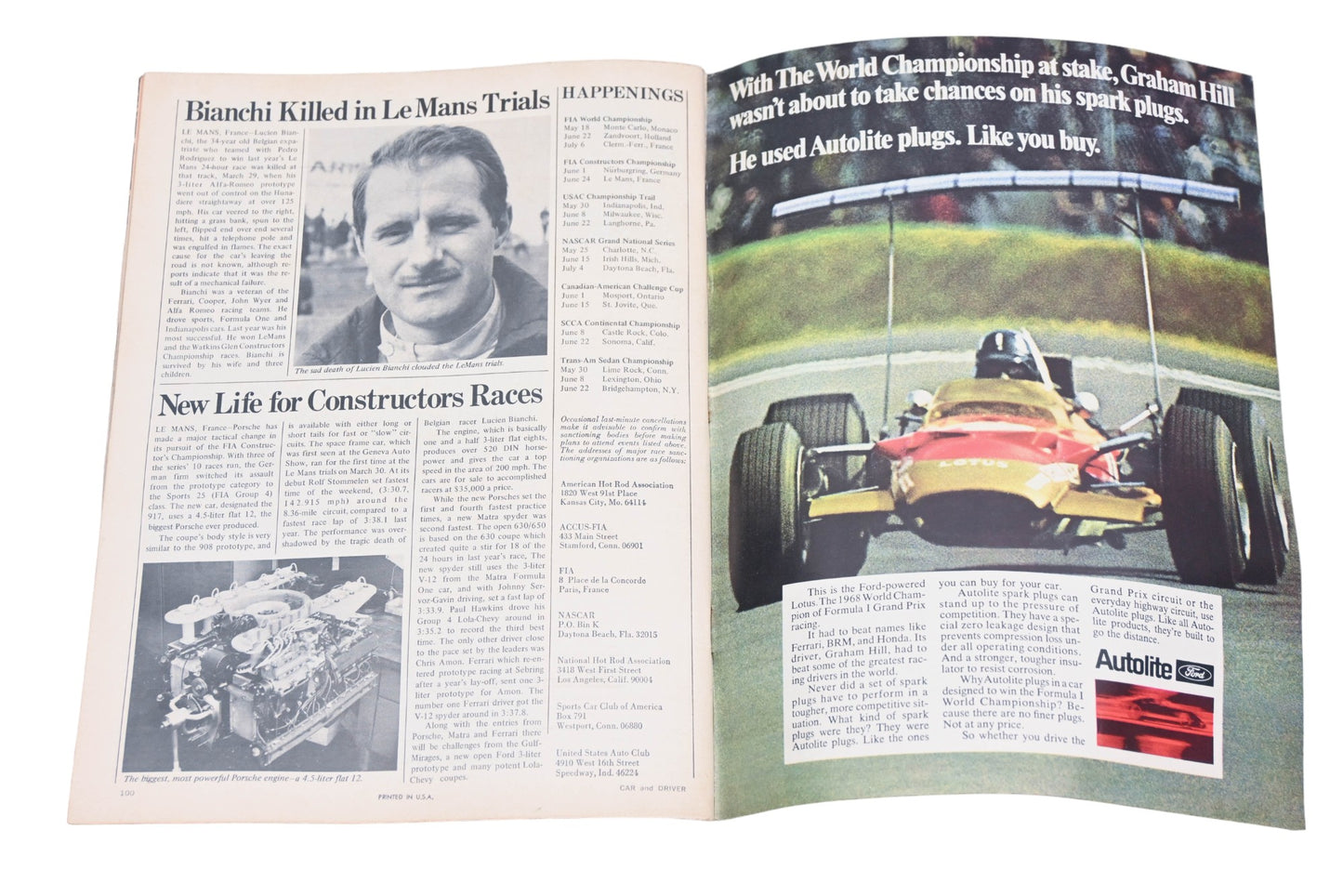 Car And Driver MD038-54 June 1969 Magazine