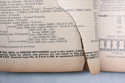 Victor MD038-57 1945 Gasket Guide 14th Edition