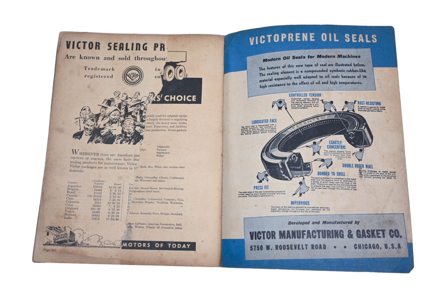 Victor MD038-57 1945 Gasket Guide 14th Edition