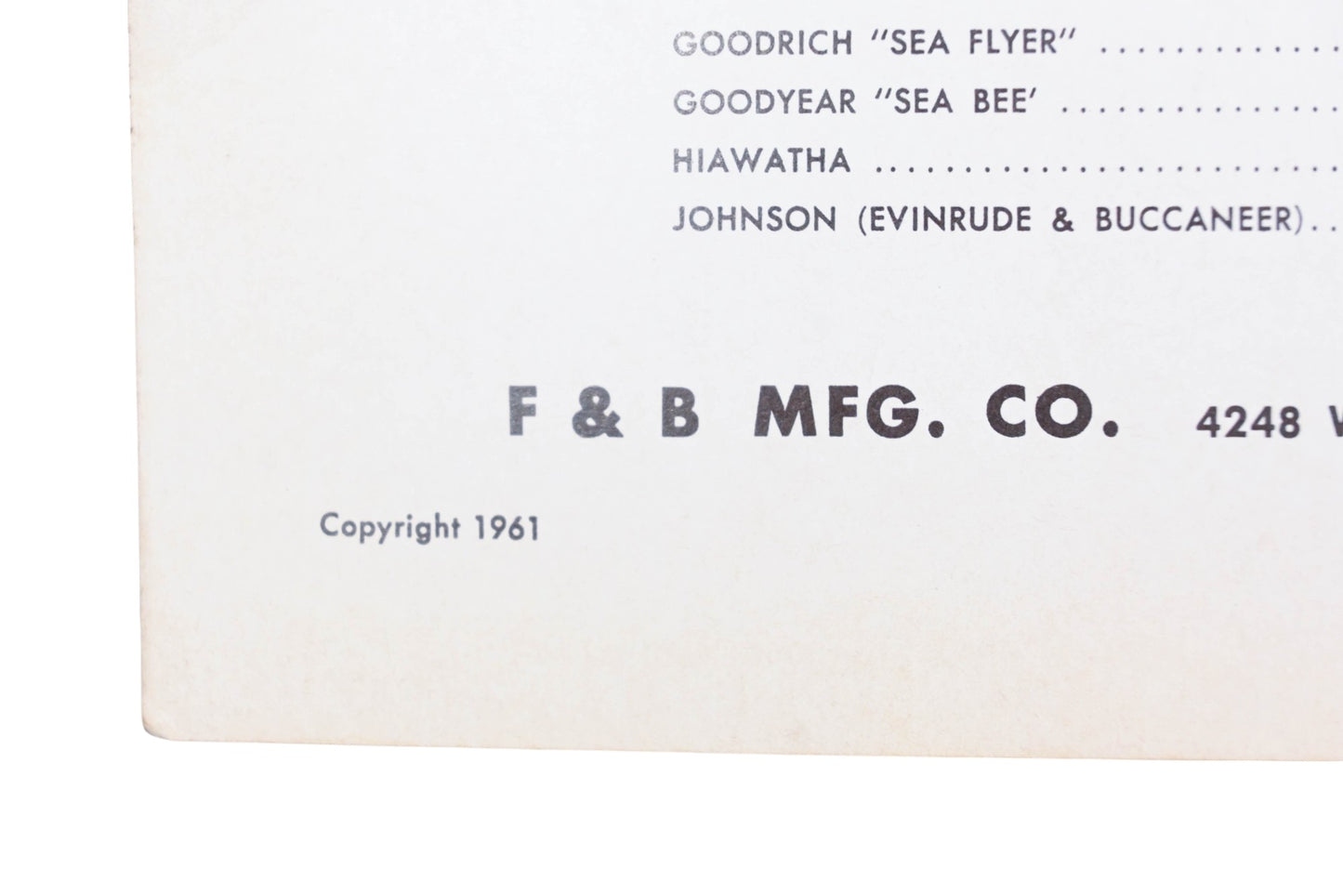 Filko 33M 1961 Marine Inboard Outboard Ignition Guide