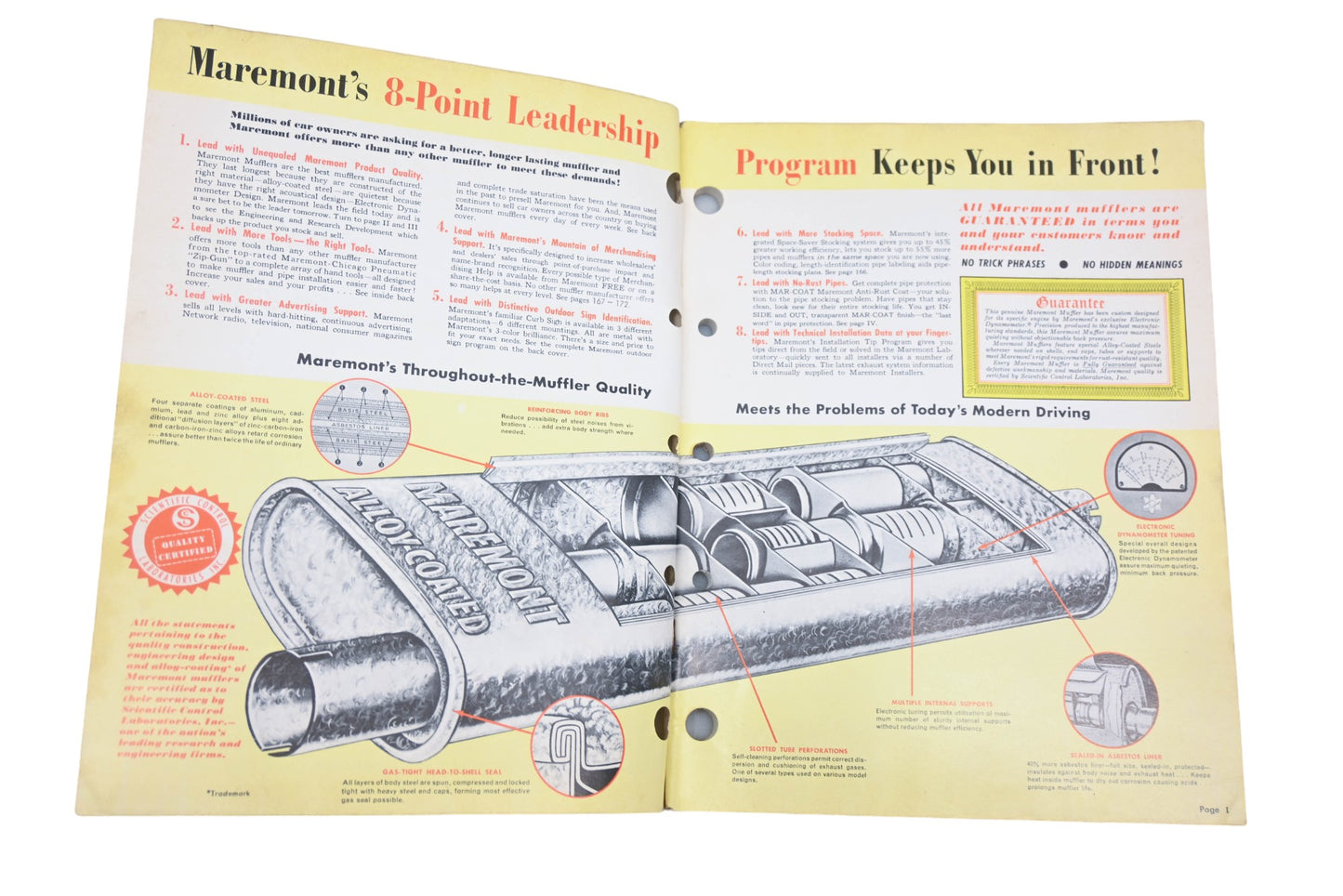 MarPro M8930, M-8930 1960 Alloy-Coated Maremont Muffler Wholesaler Catalog