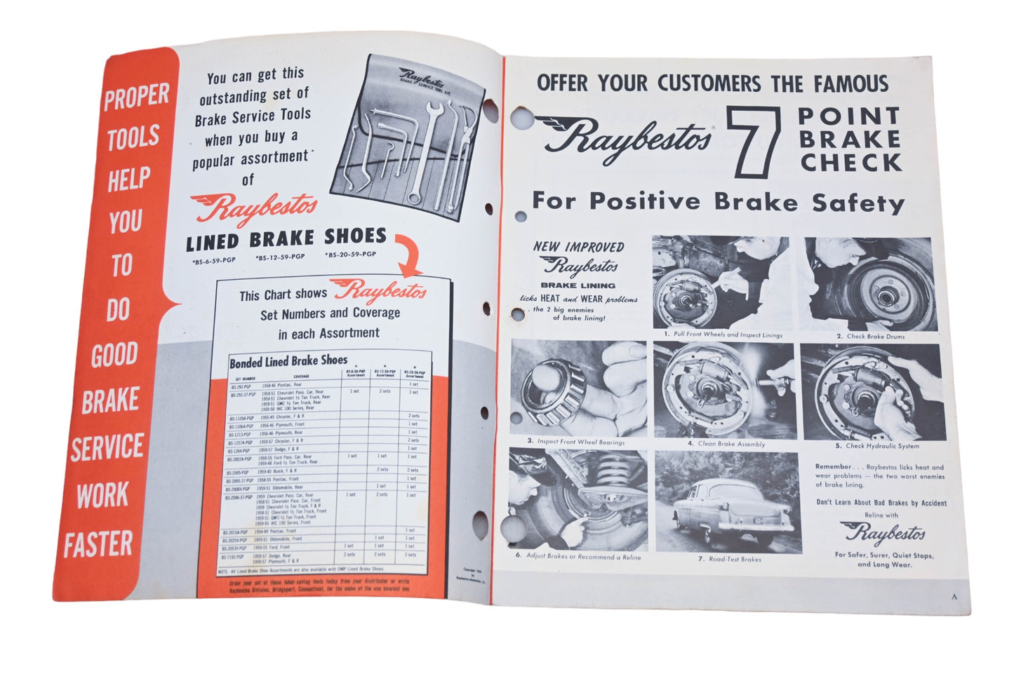 Raybestos 21-LBS 1959 Lined Brake Shoe Catalog