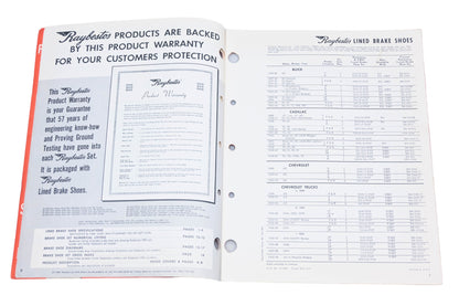 Raybestos 21-LBS 1959 Lined Brake Shoe Catalog