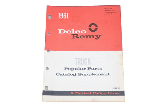 Delco Remy 1A-102A 1961 Truck Parts Supplement Catalog