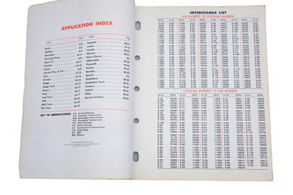 Delco Remy 1A-95A, 1A-100A 1962 Passenger Car Light Truck Parts Supplement Catalog