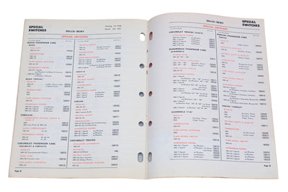 Delco Remy 1A-95A, 1A-100A 1962 Passenger Car Light Truck Parts Supplement Catalog