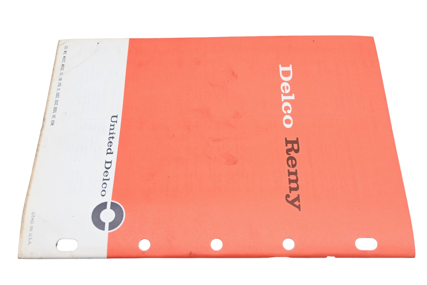 Delco Remy 1A-95A, 1A-100A 1962 Passenger Car Light Truck Parts Supplement Catalog