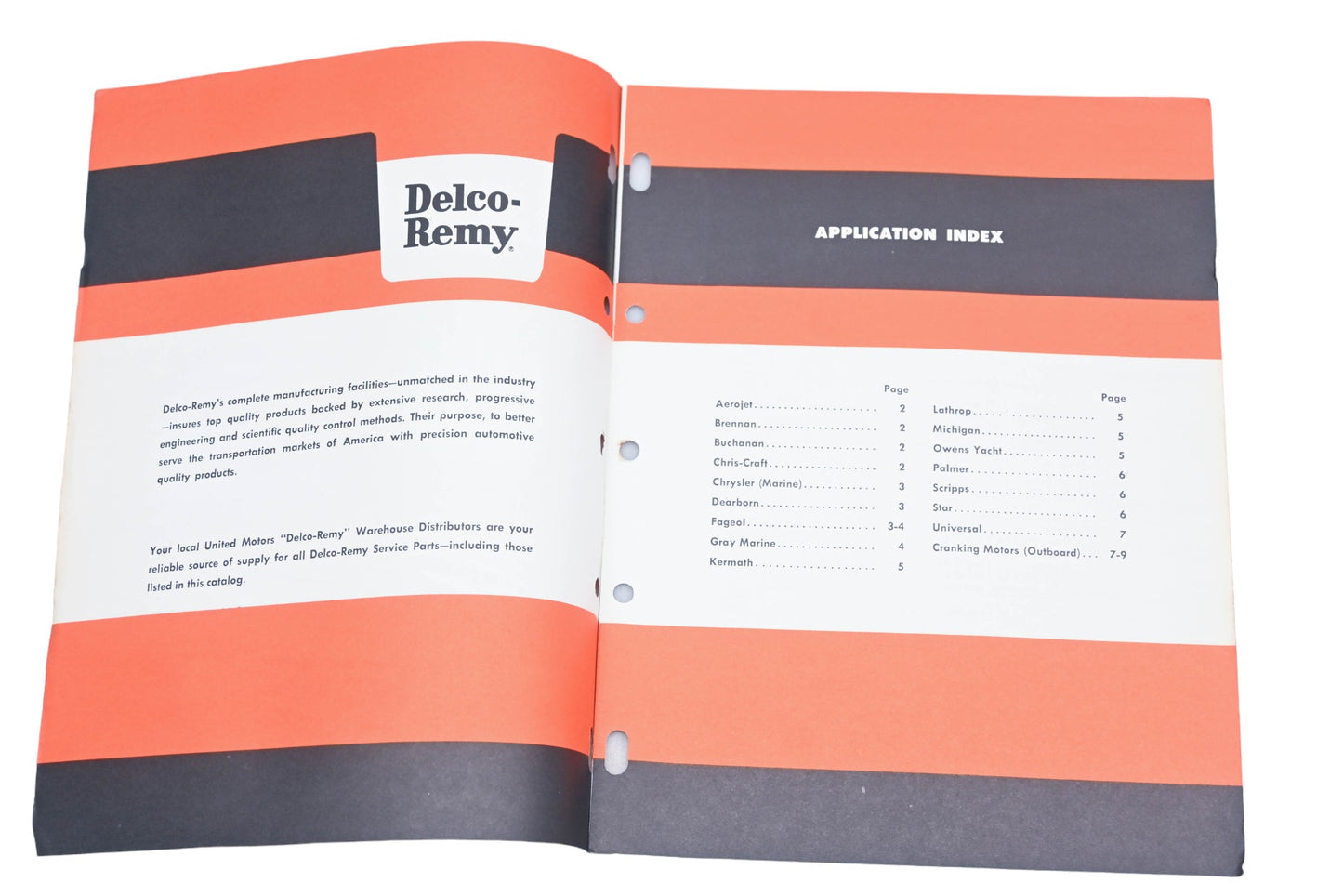 Delco Remy 1A-107 1960 Marine Applications Equipment & Parts Catalog