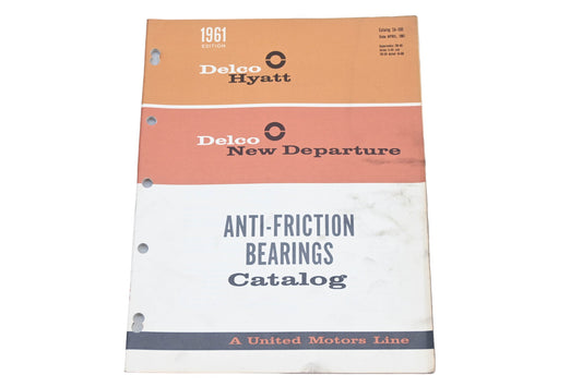 Delco Remy 2A-100 1961 Anti-Friction Bearings Catalog