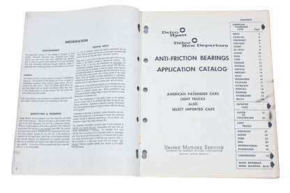Delco Remy 2A-100 1961 Anti-Friction Bearings Catalog