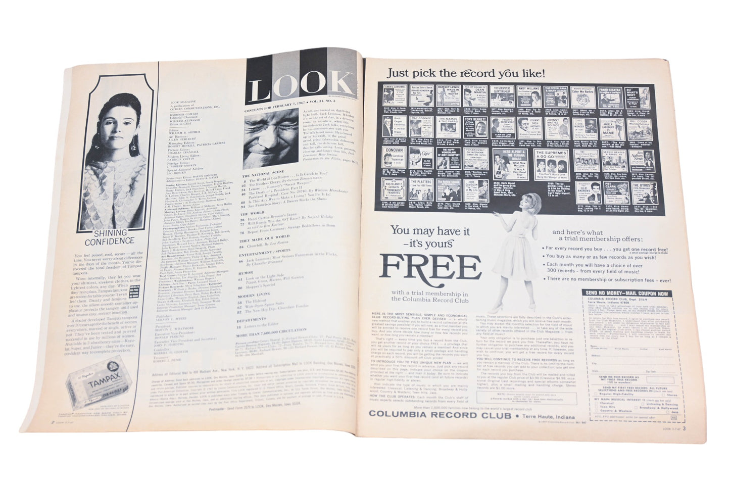 LOOK DK026-1 February 7, 1967 Magazine