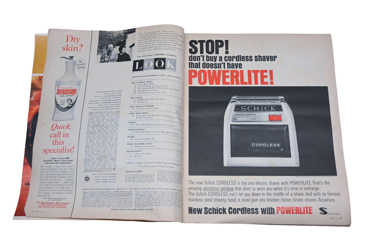 LOOK DK026-2 December 15, 1964 Magazine