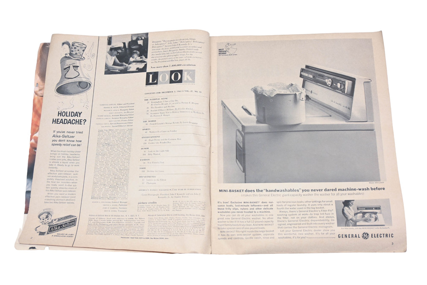 LOOK DK026-4 December 3, 1963 Magazine