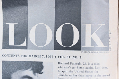 LOOK DK026-6 March 7, 1967 Magazine