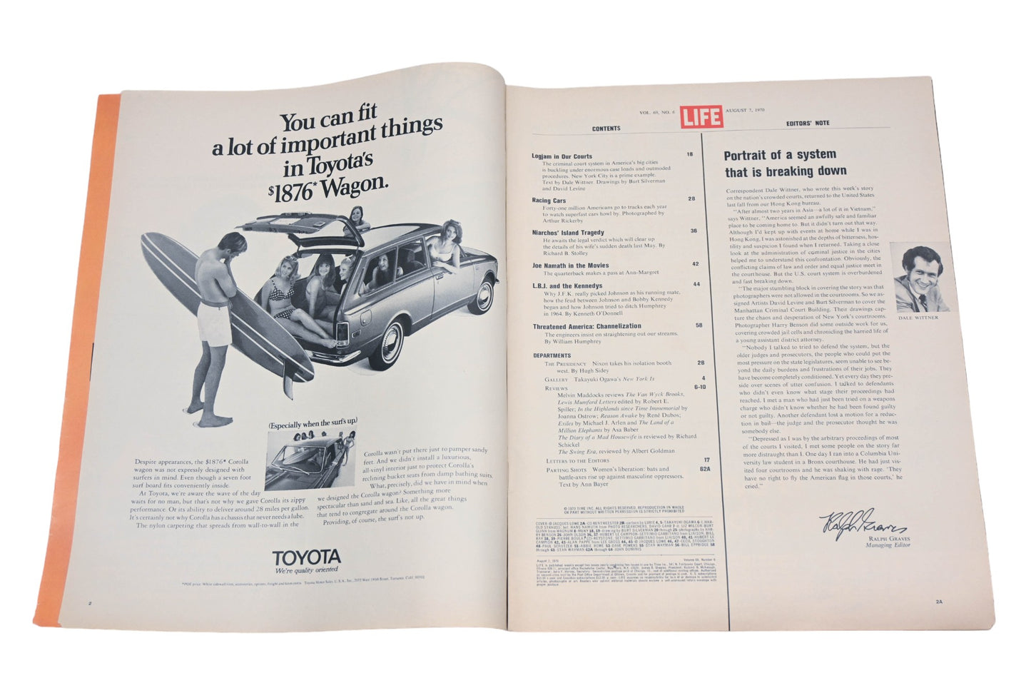 LIFE DK026-12 August 7, 1970 Magazine