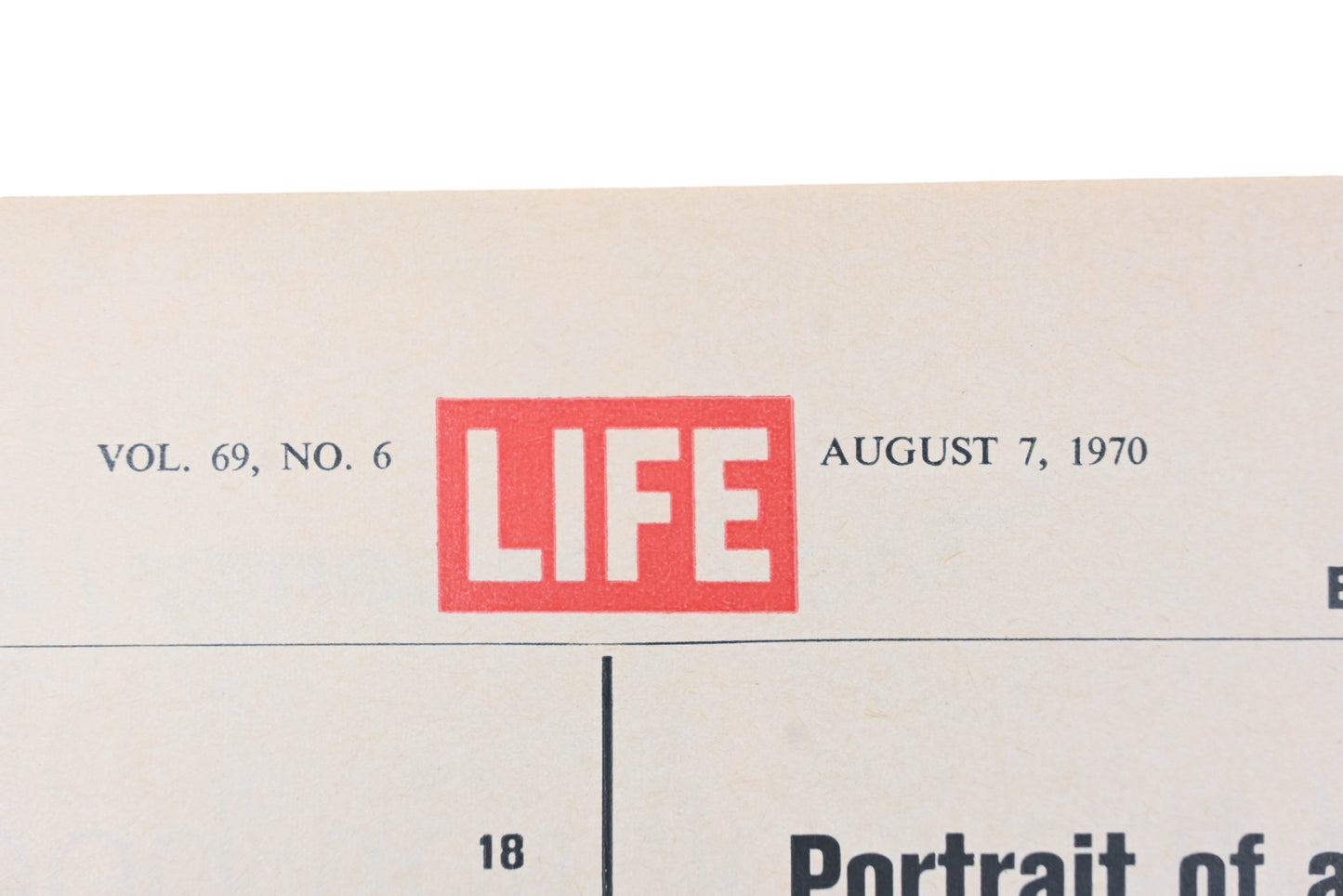 LIFE DK026-12 August 7, 1970 Magazine