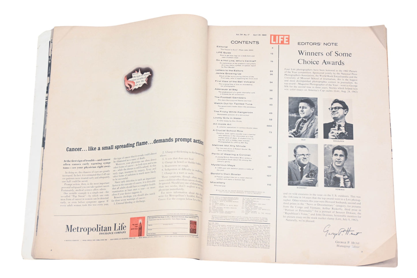 LIFE DK026-14 April 26, 1963 Magazine