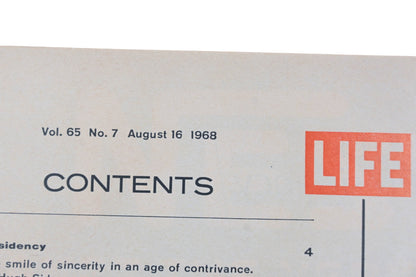 LIFE DK026-15 August 16, 1968 Magazine