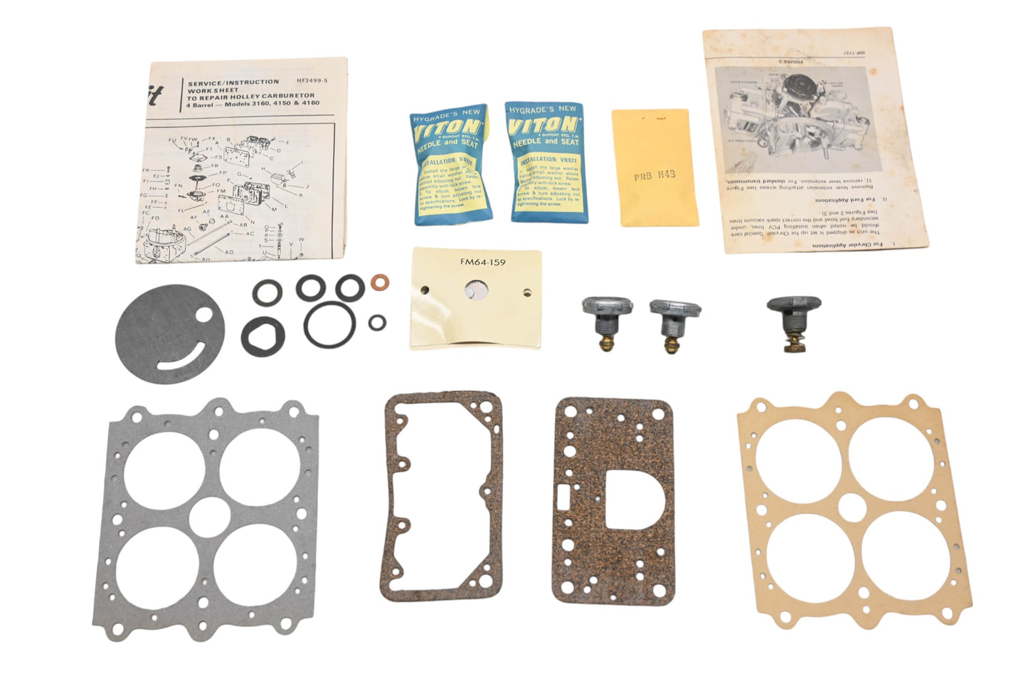 Hygrade 401HA Holley 4-Barrel Carburetor Repair Kit NOS