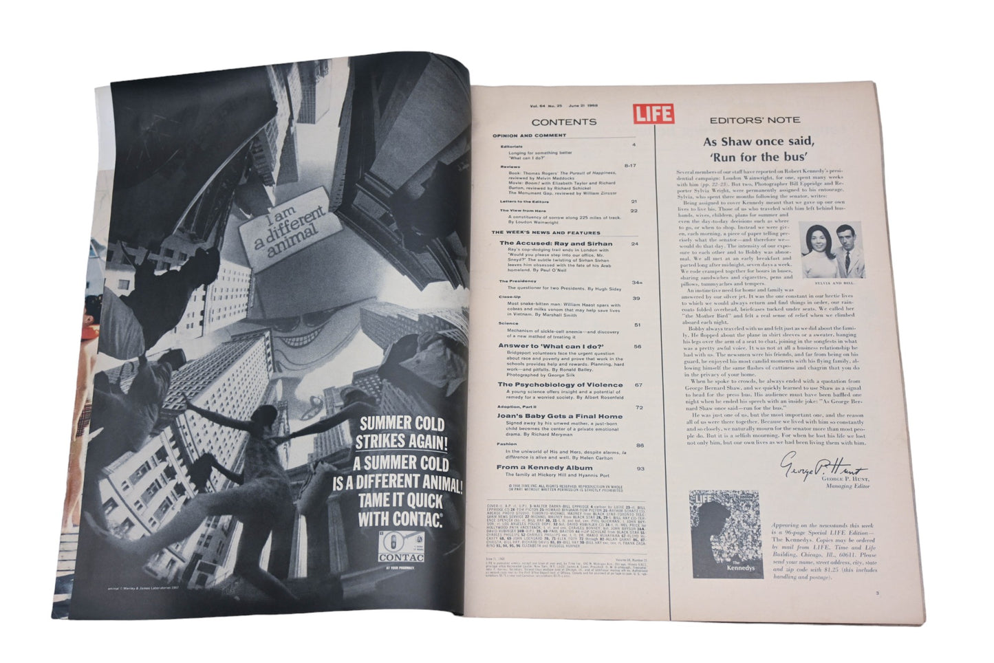 LIFE DK026-23 June 21, 1968 Magazine