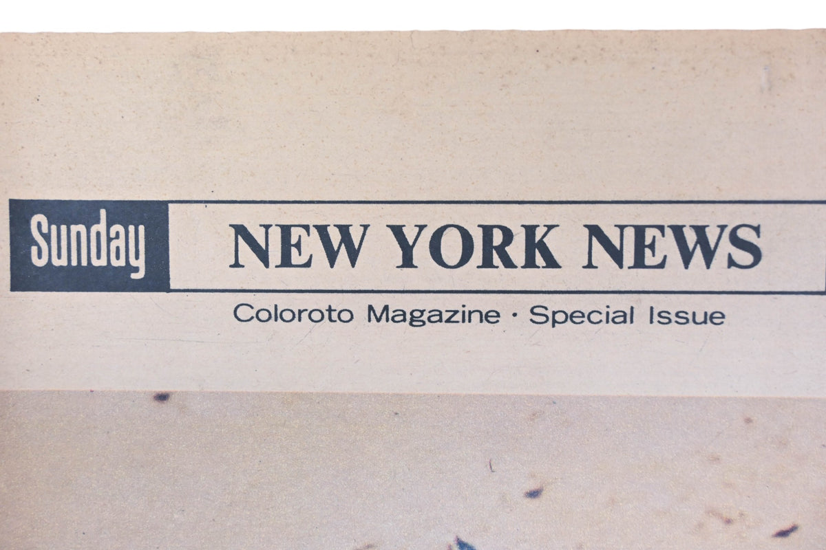 New York News DK026-30 Sunday Special Edition First Color Photos From The Moon