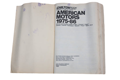 Chilton Book Company 7199 American Motors 1975-86 Repair & Tune-Up Guide
