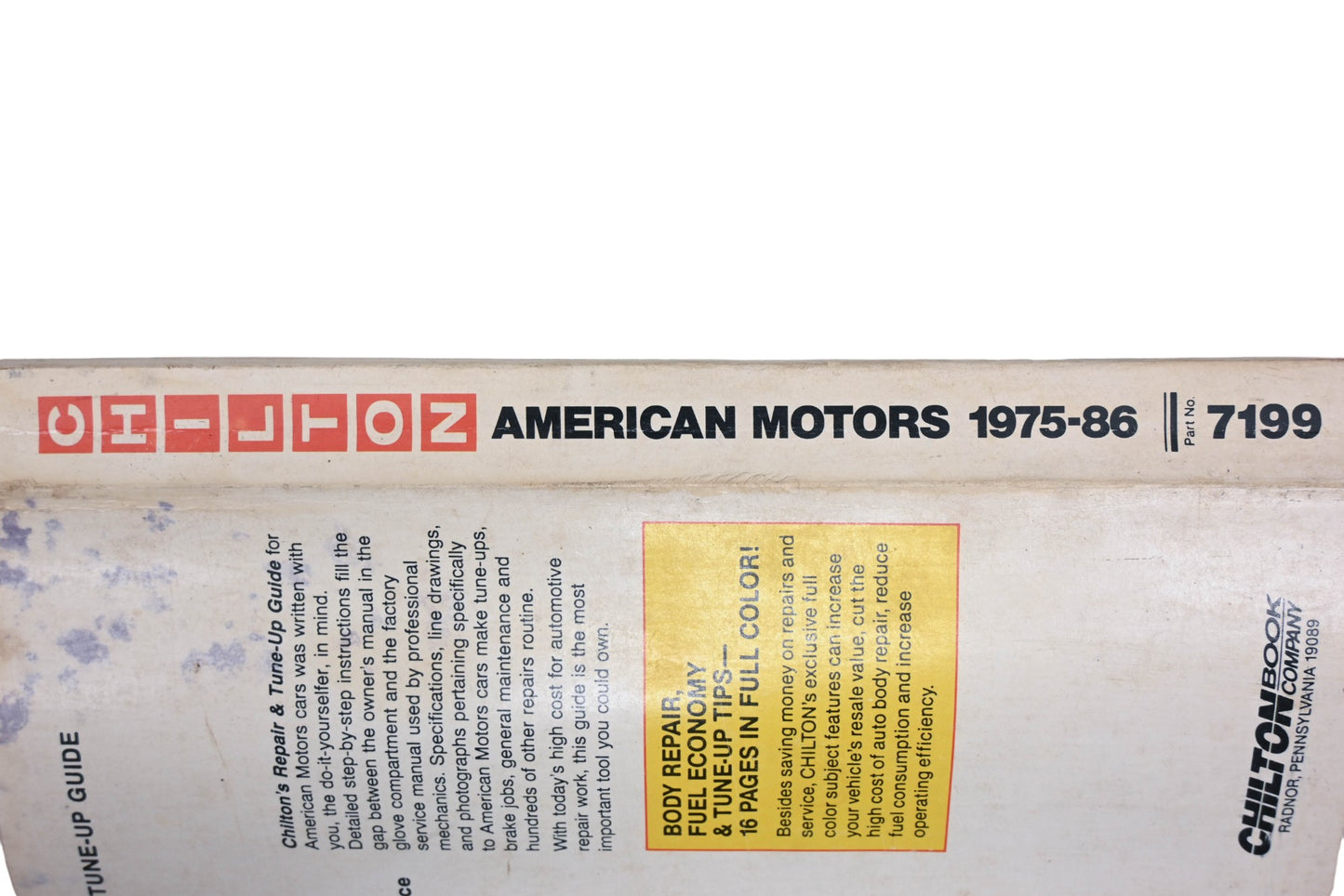 Chilton Book Company 7199 American Motors 1975-86 Repair & Tune-Up Guide