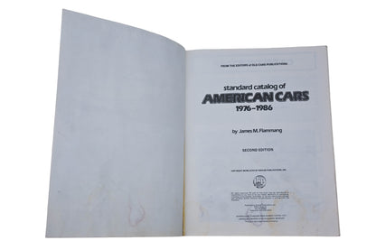 Krause Publications 0-87341-133-1, 88-081627 2nd Edition American Cars 1976-1986 Catalog
