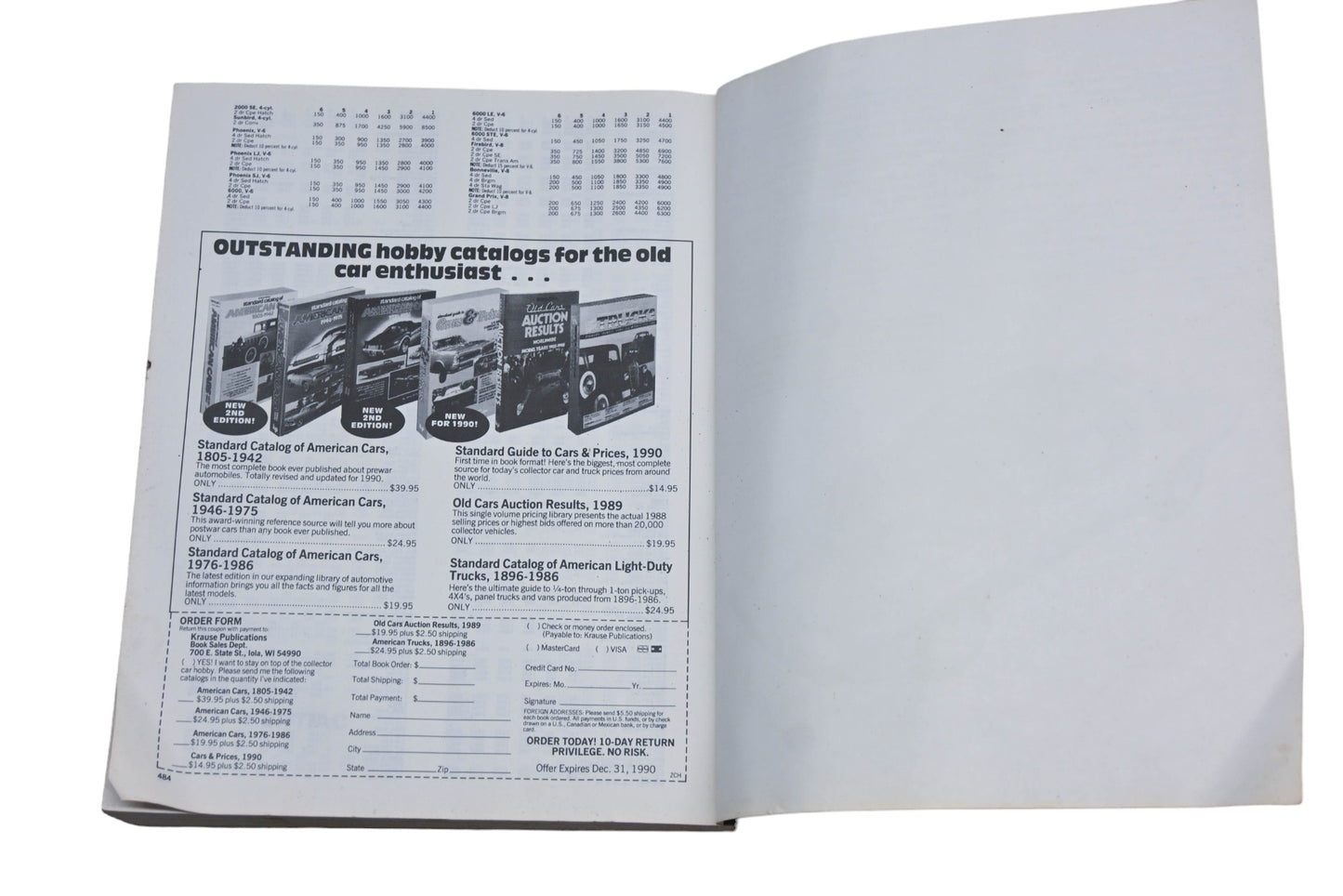 Krause Publications 0-87341-133-1, 88-081627 2nd Edition American Cars 1976-1986 Catalog