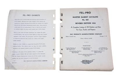Fel-Pro 262-2ND-2, 52-10M No.262 1952 Master Gasket Catalog