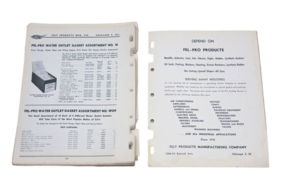 Fel-Pro 262-2ND-2, 52-10M No.262 1952 Master Gasket Catalog