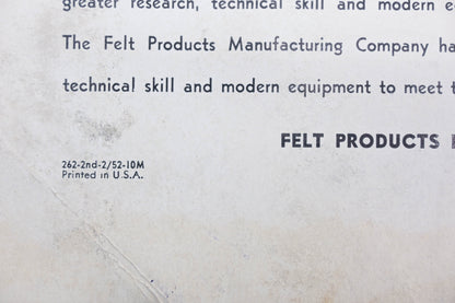 Fel-Pro 262-2ND-2, 52-10M No.262 1952 Master Gasket Catalog