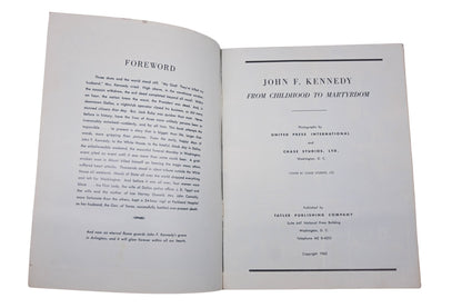 Tatler Publishing HU021-11 1963 John F Kennedy From Childhood to Martyrdom Photograph Book